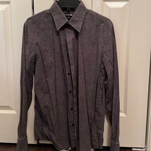 Express Black and Gray Line Paisley